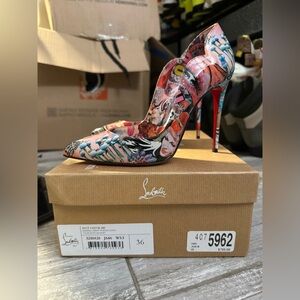 Christian Louboutin Comic Print Heels